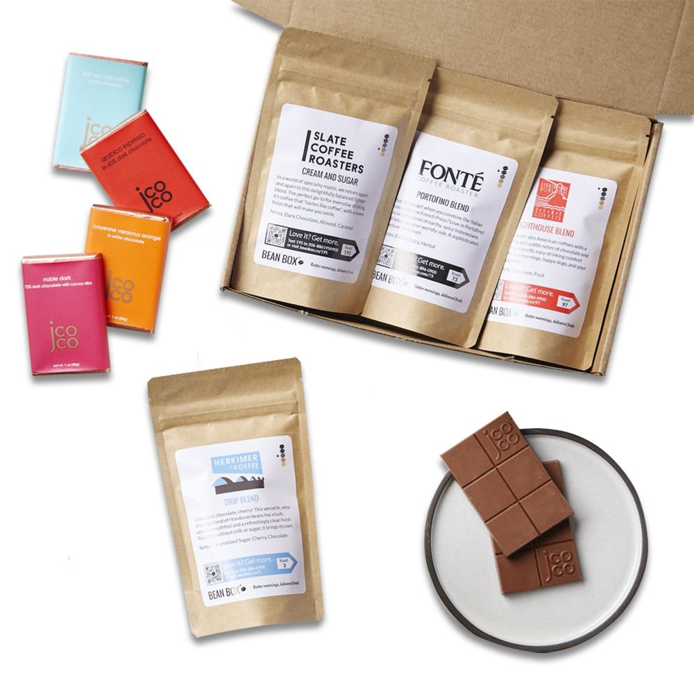 Bean Box Standard Coffee + Chocolate Tasting Gift Box